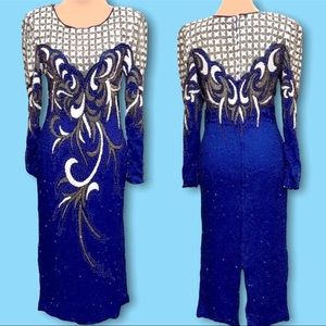 VINTAGE Beaded Cocktail Dress ❤️